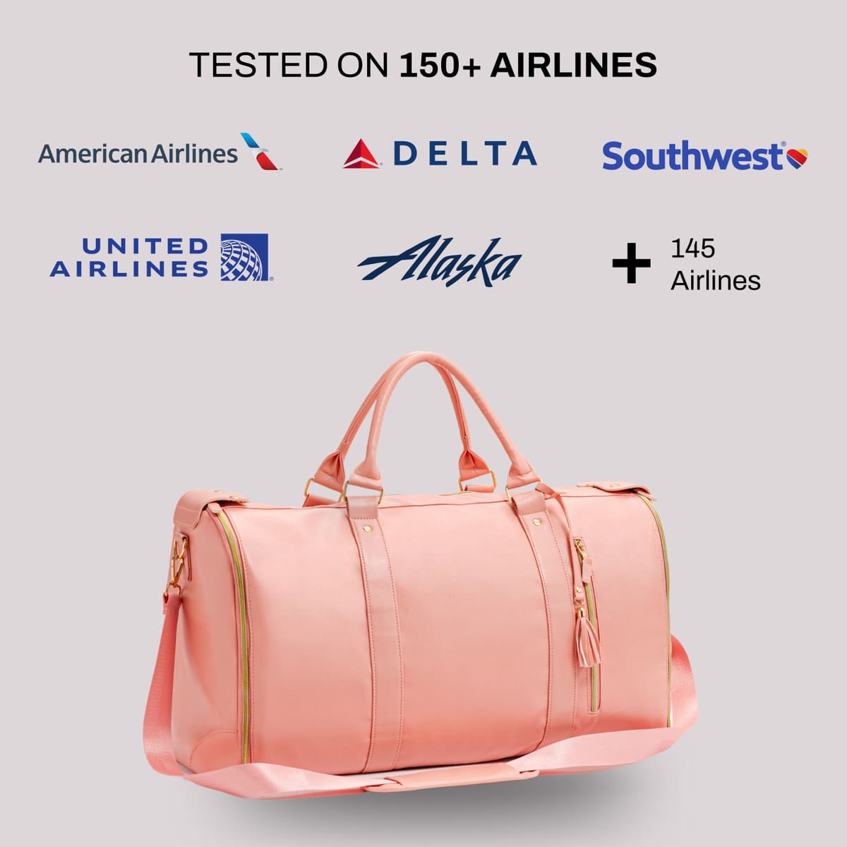The Luhxe Travel Bag packed neatly with a week of outfits